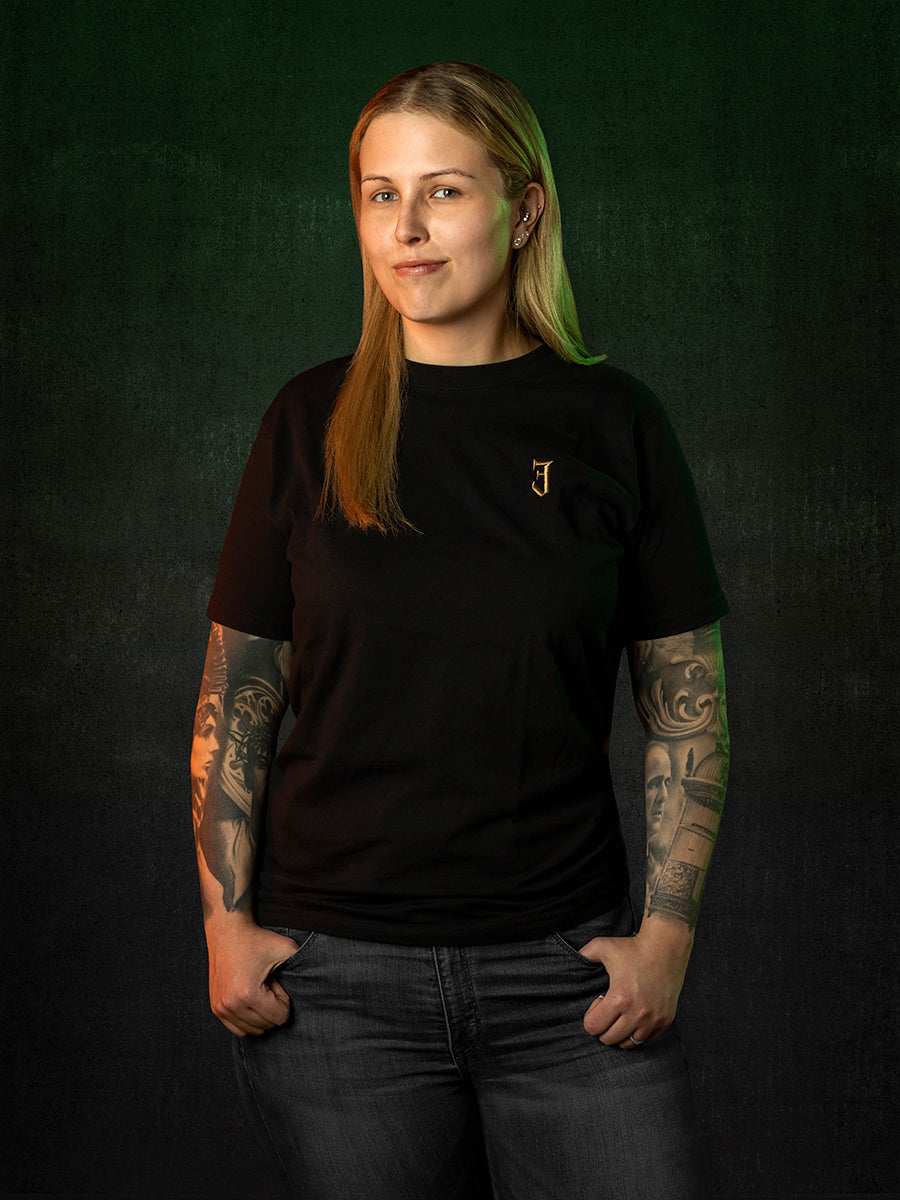 QA_T-Shirt "J" | schwarz